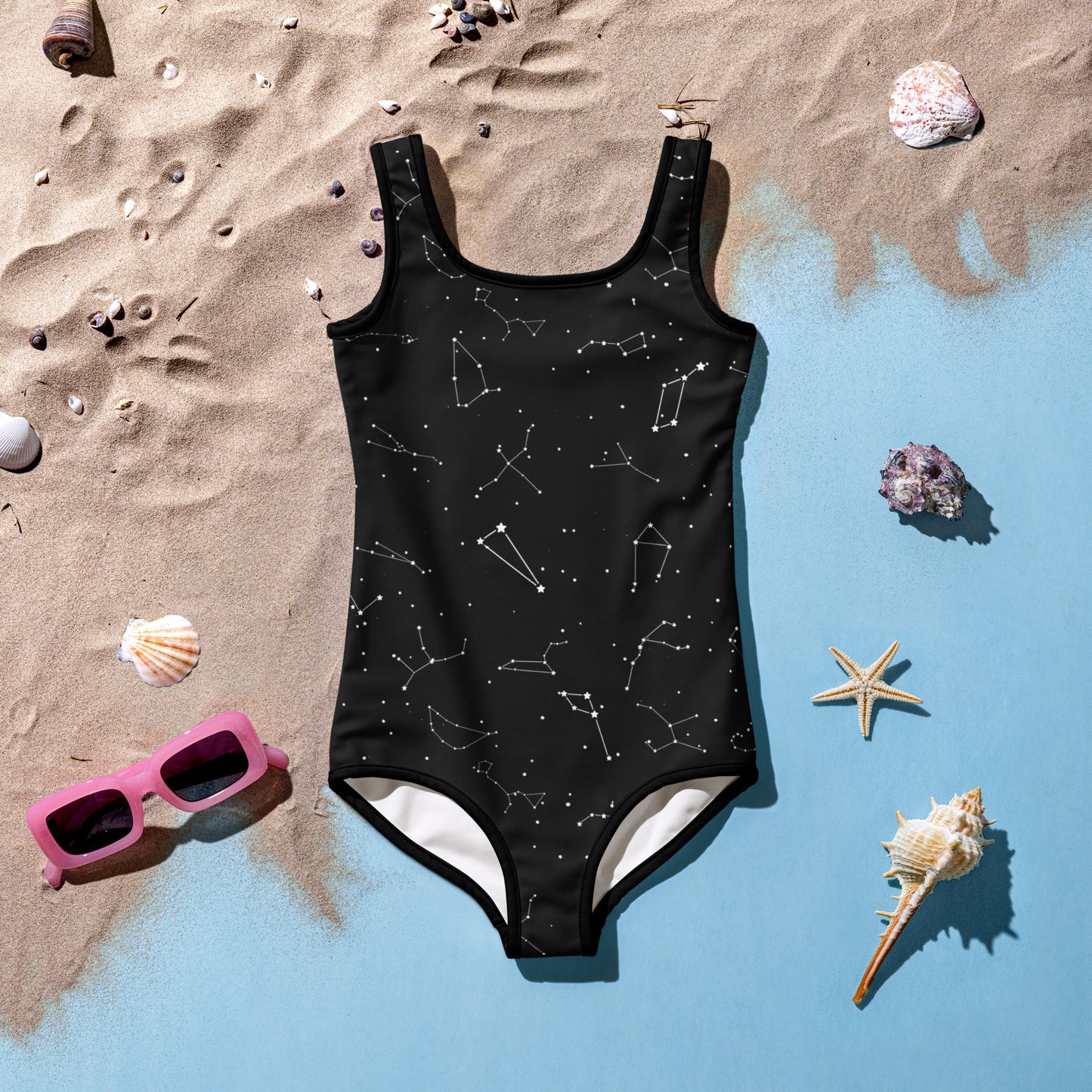 Girls Realistic Constellations Swimsuit