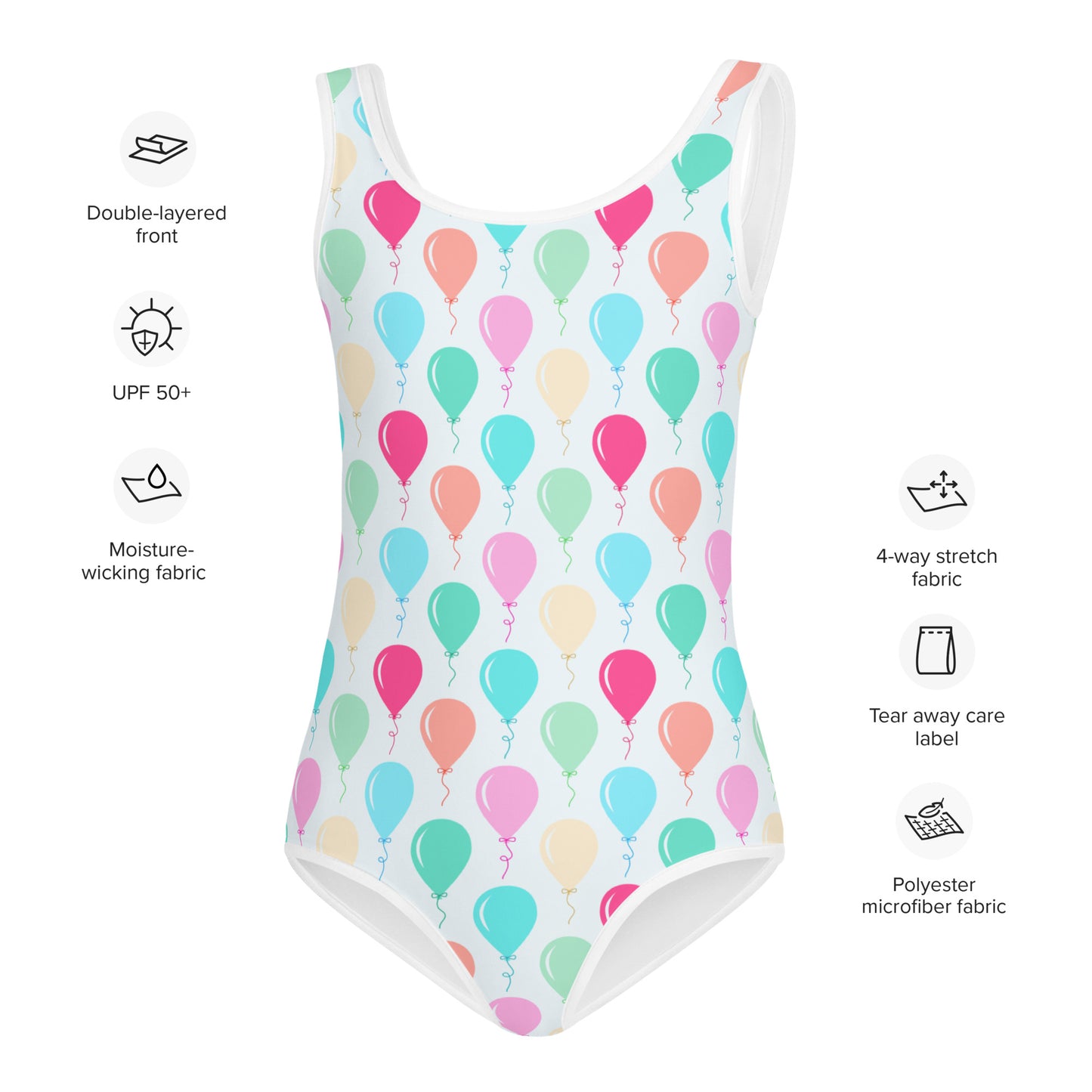 Girls Birthday Balloons Swimsuit