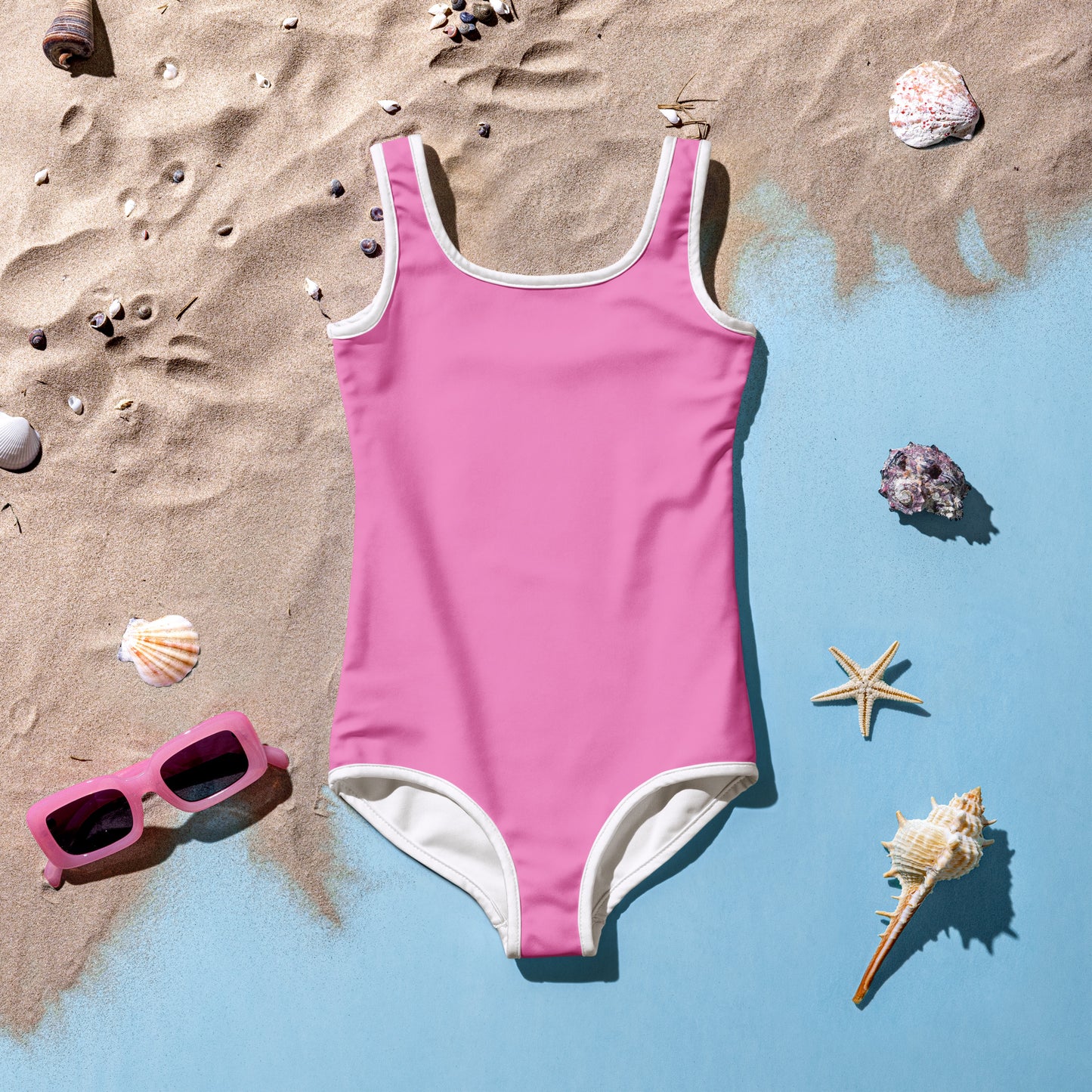 Girls Buttery Soft Pink Swimsuit