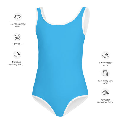 Girls Buttery Soft Blue Swimsuit