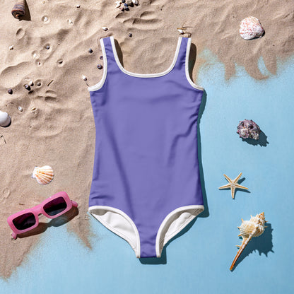 Girls Buttery Soft Purple Swimsuit