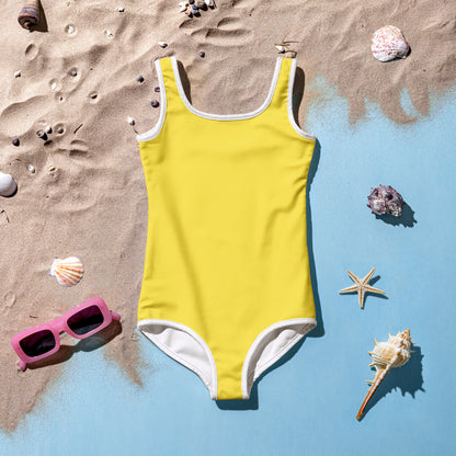 Girls Buttery Soft Yellow Swimsuit