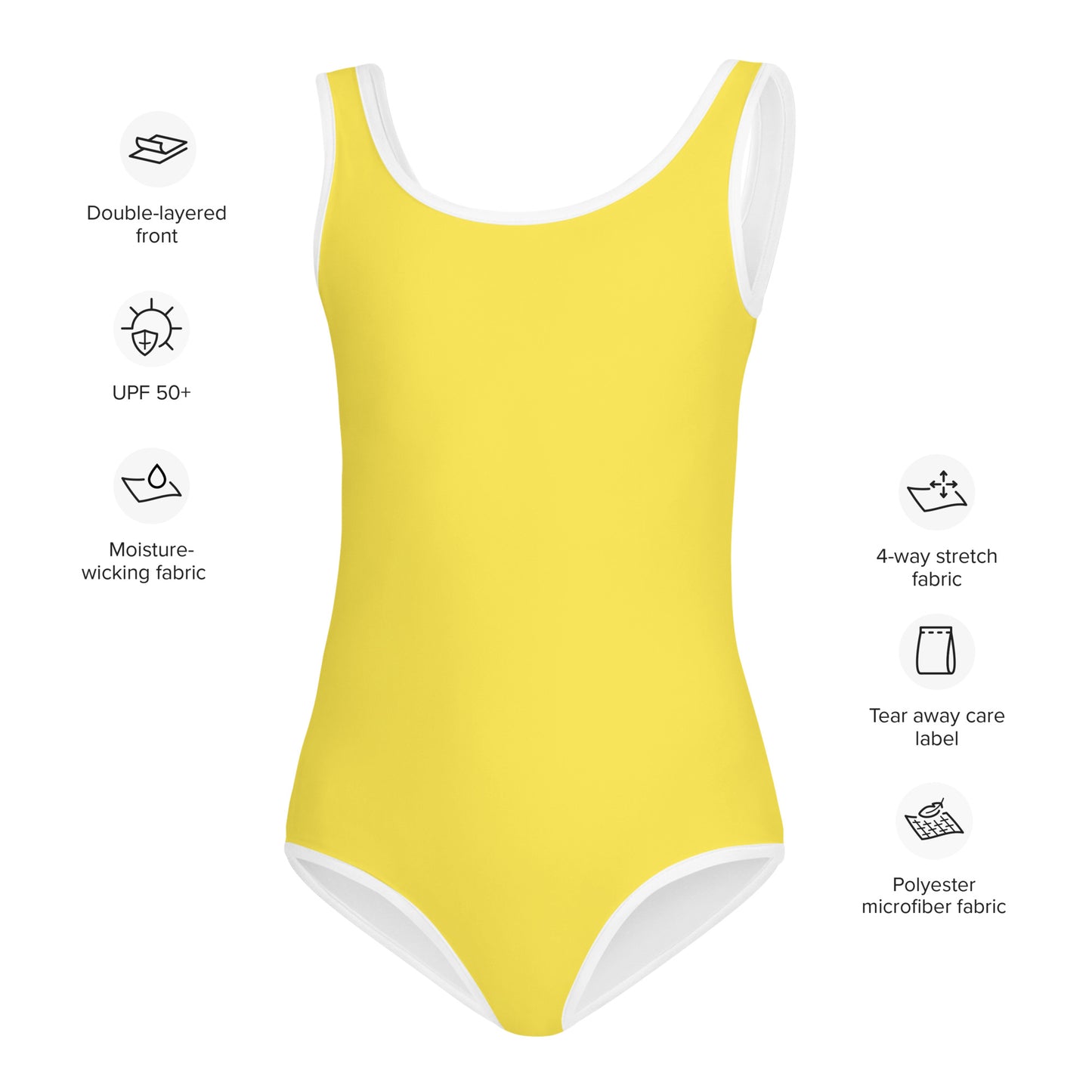 Girls Buttery Soft Yellow Swimsuit