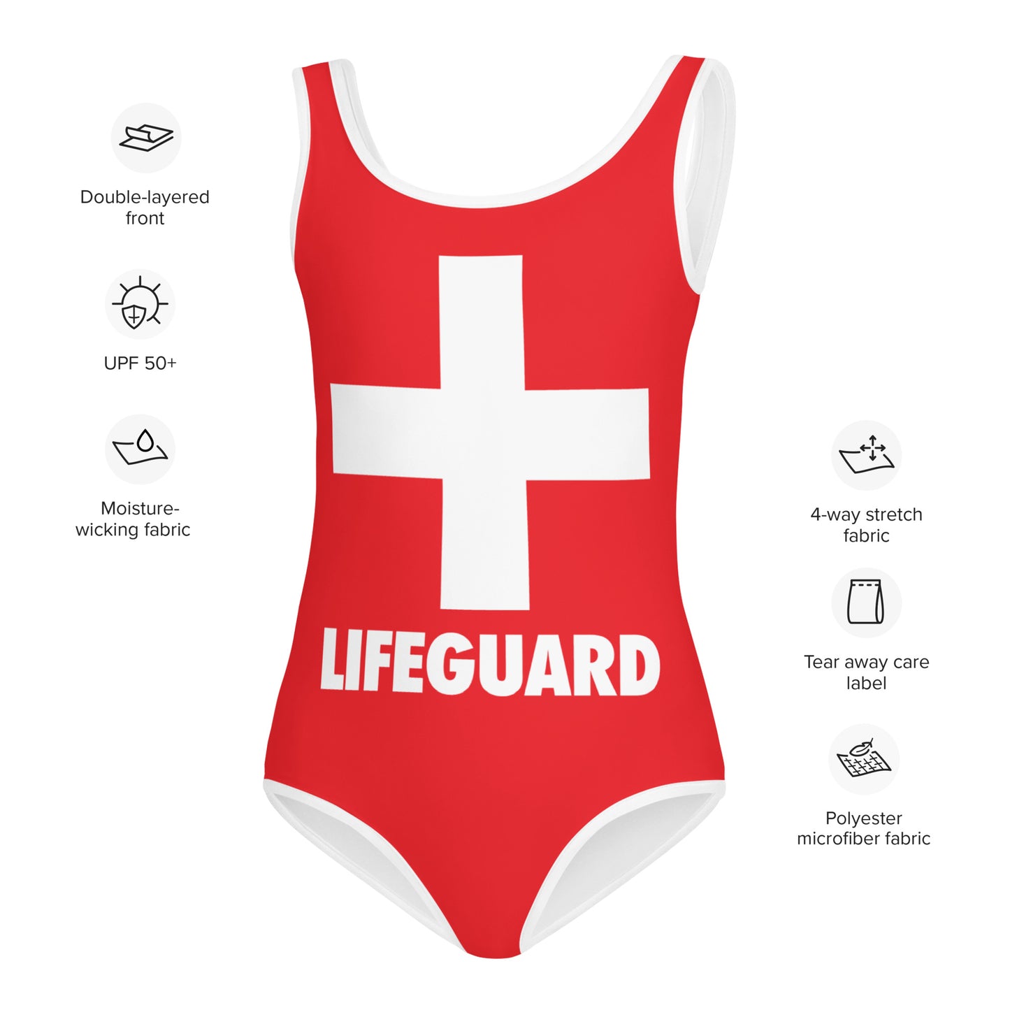 Girls Lifeguard Swimsuit