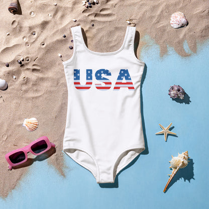 Girls USA 4th Of July Swimsuit