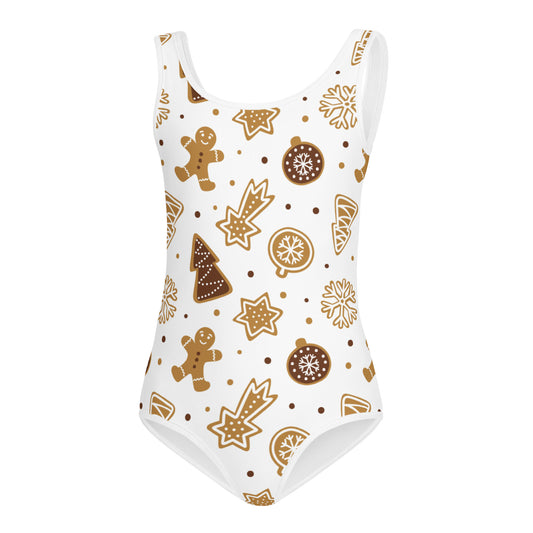 Girls Gingerbread Cookies Christmas Leotard