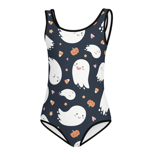 Girls Ghost and Candy Cane Halloween Dance Leotard