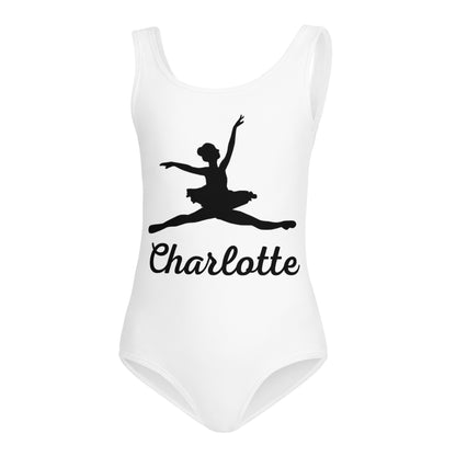 Girls Custom Name Ballerina Buttery Soft Quick Drying Leotard