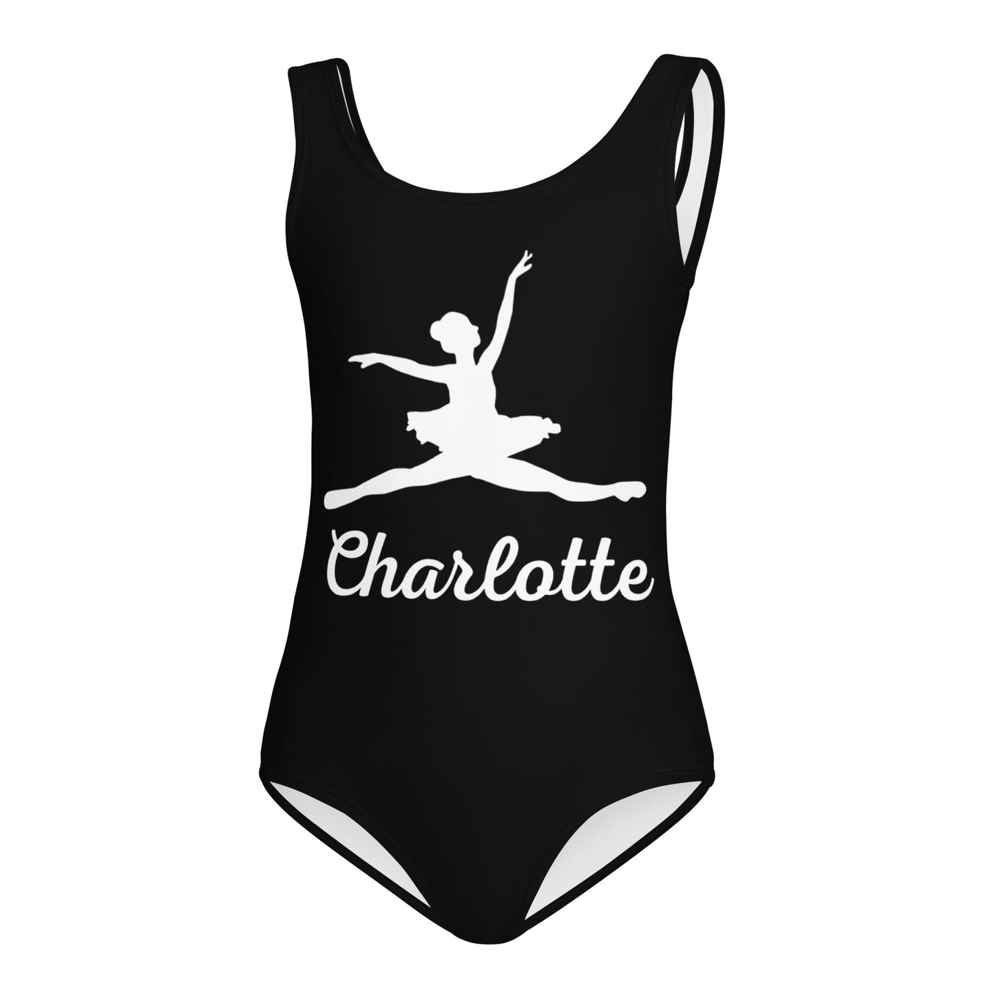 Girls Custom Name Ballerina Buttery Soft Quick Drying Leotard