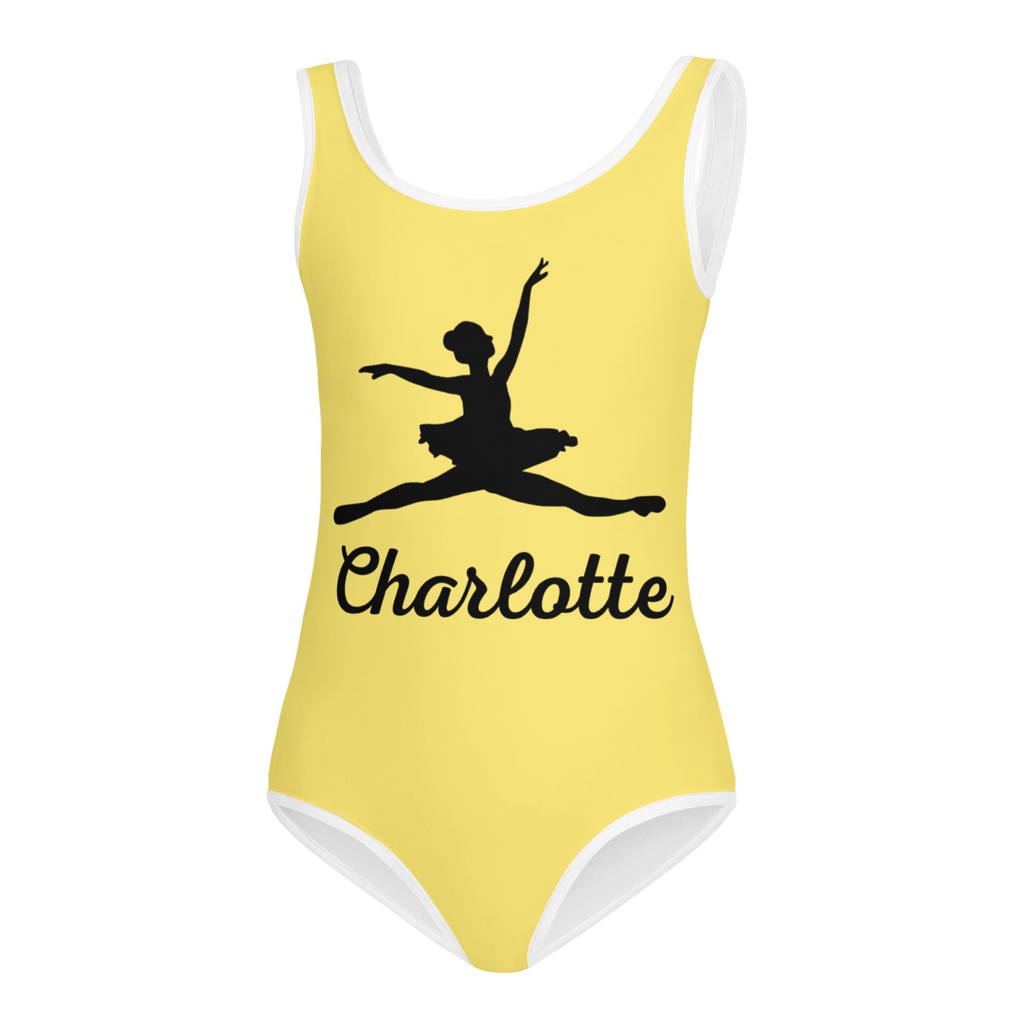 Girls Custom Name Ballerina Buttery Soft Quick Drying Leotard