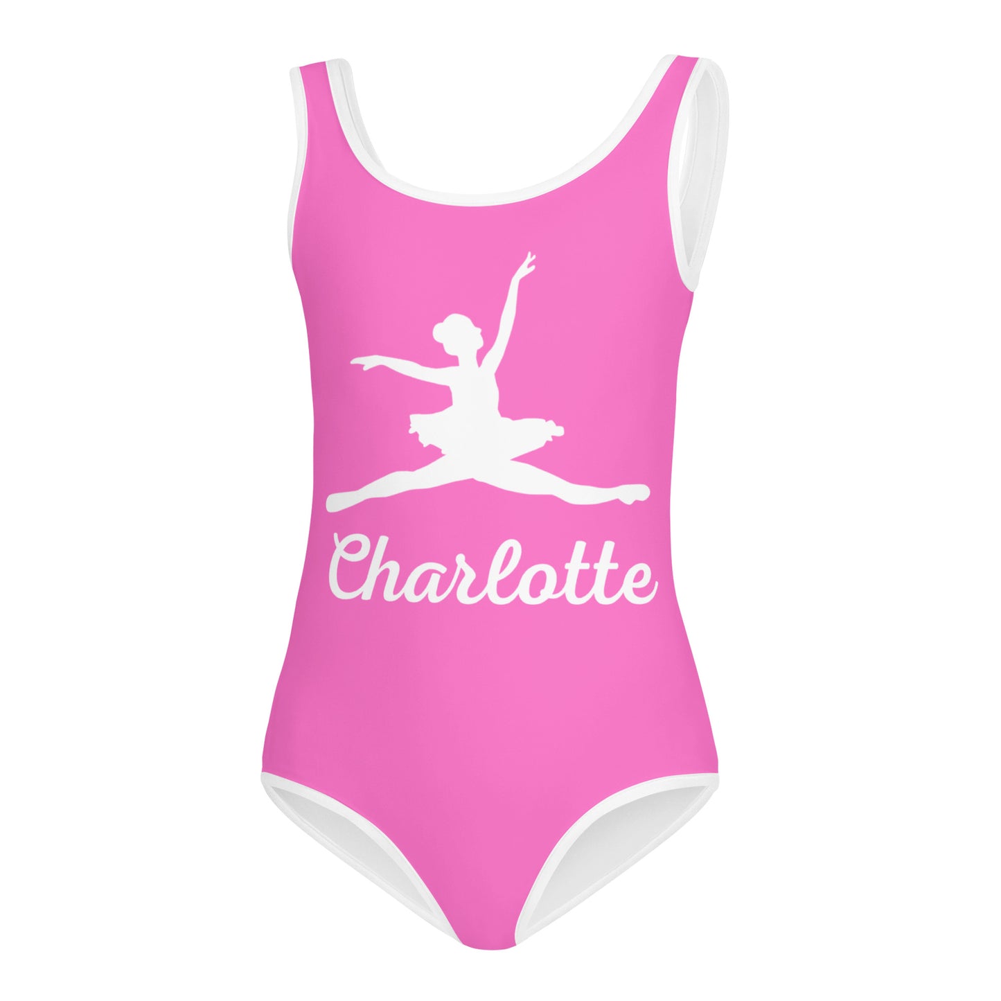 Girls Custom Name Ballerina Buttery Soft Quick Drying Leotard