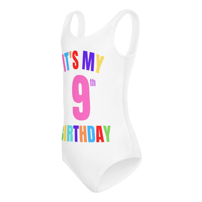 Personalized Girls It's My Birthday Leotard With Custom Age & Name On Back