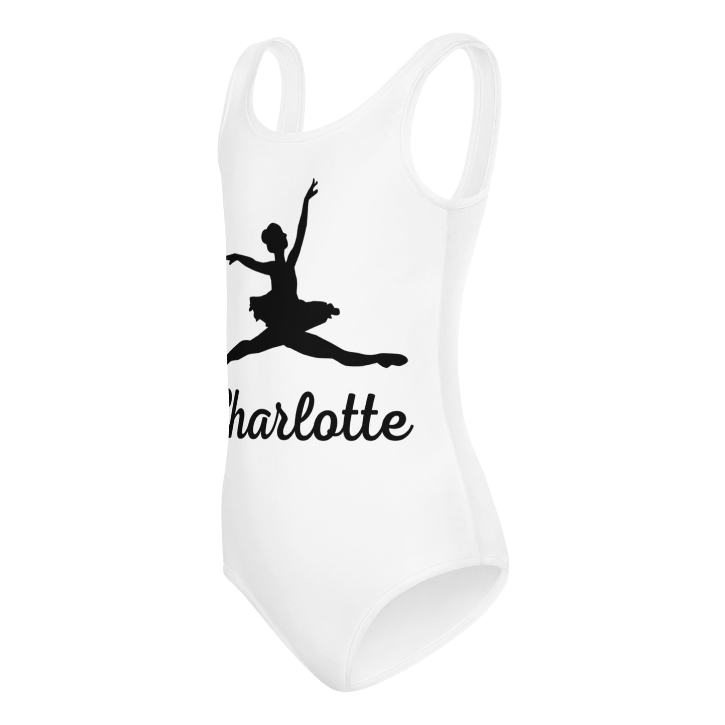 Girls Custom Name Ballerina Buttery Soft Quick Drying Leotard