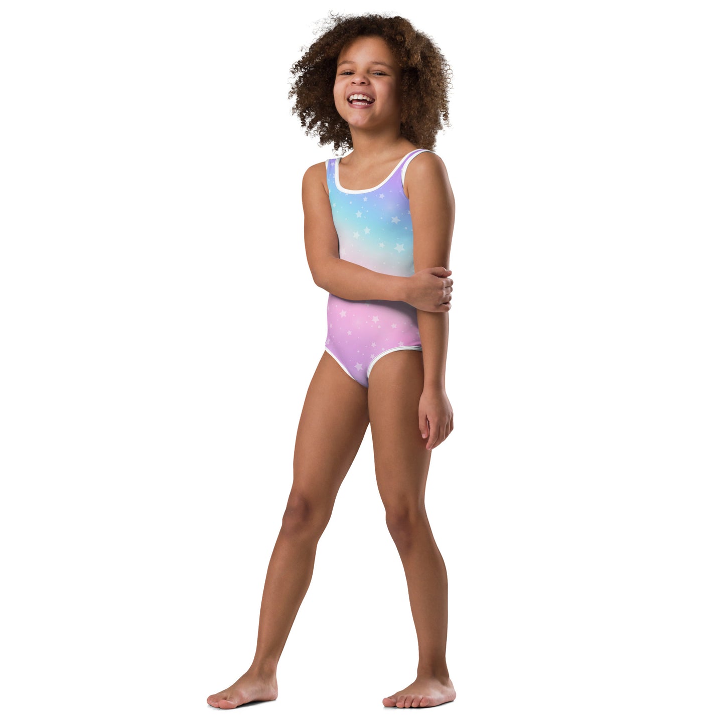 Girls Rainbow Stars Leotard