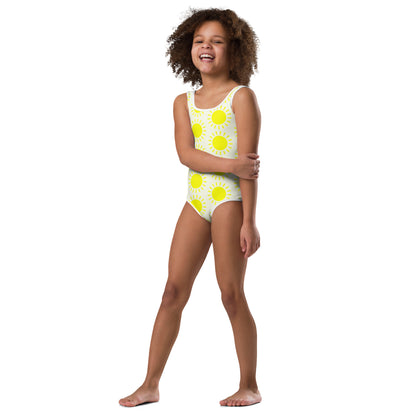 Girls Yellow Sun Swimsuit