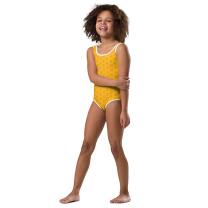 Girls Honeycomb Swimsuit