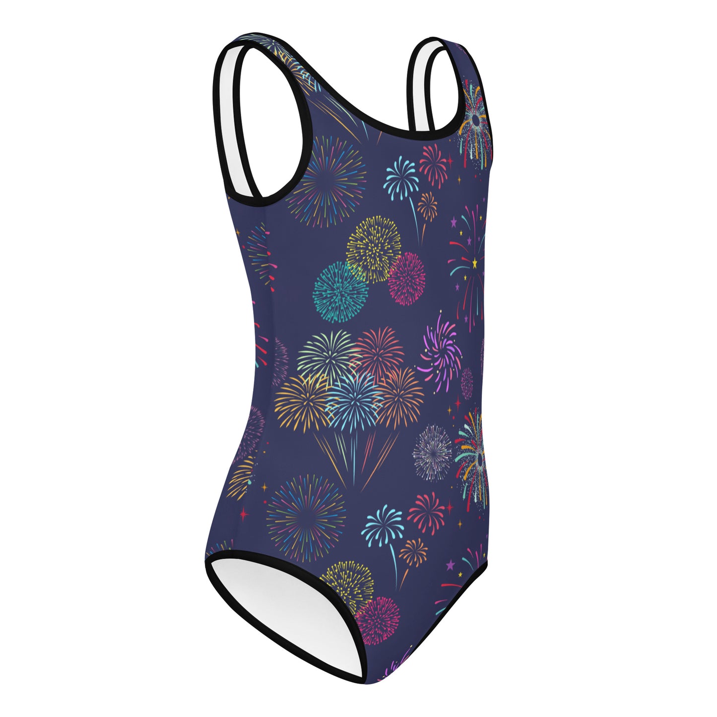 Girls Fireworks 4th Of July Swimsuit