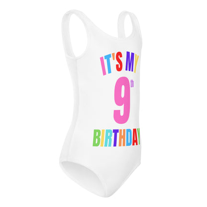 Personalized Girls It's My Birthday Leotard With Custom Age & Name On Back