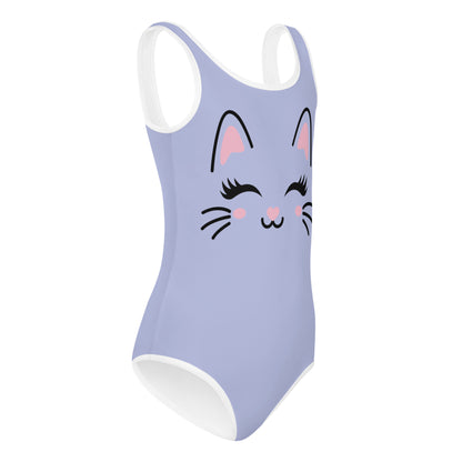 Girls Cute Cat Buttery Soft Leotard - Quick Drying For Dance and Gymnastics