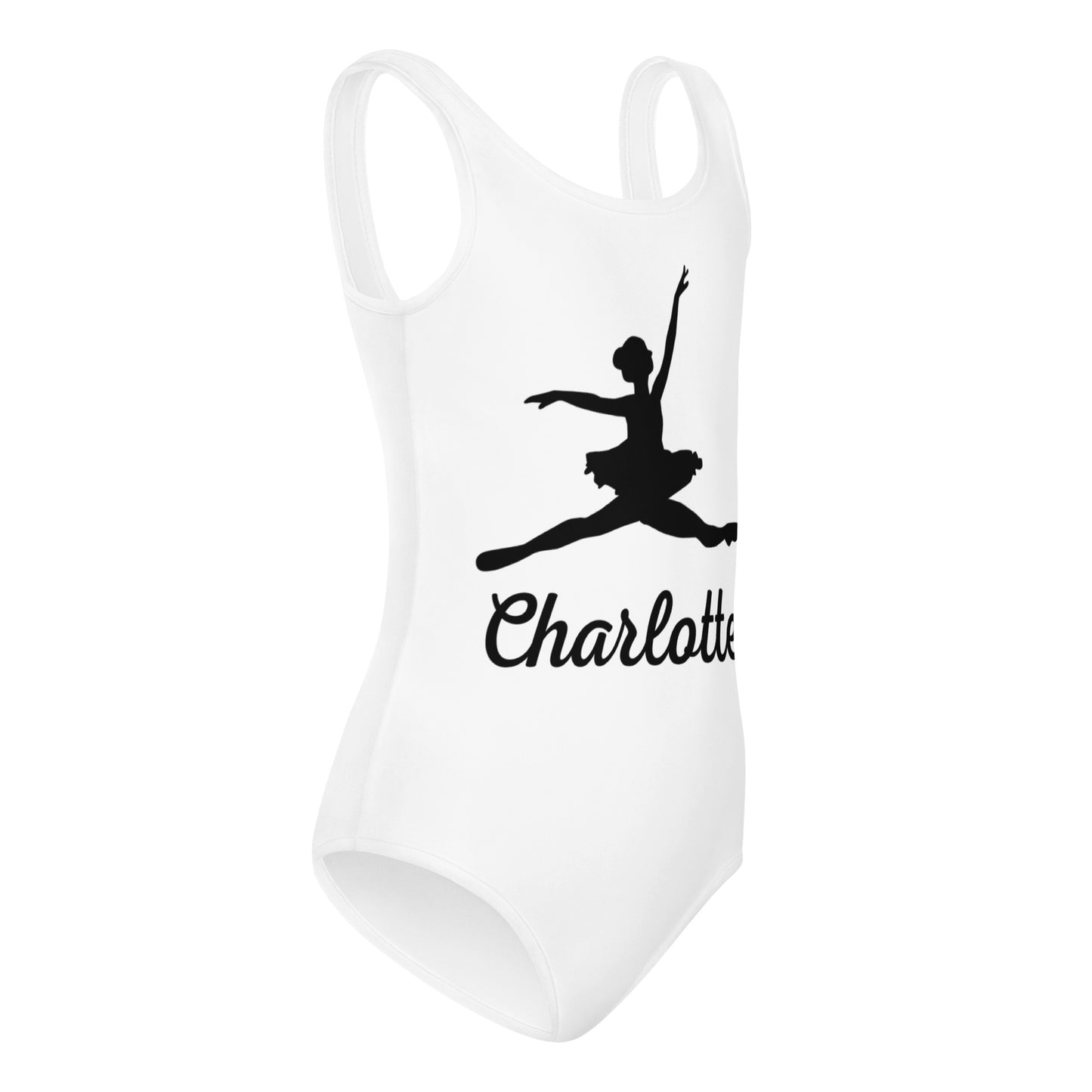 Girls Custom Name Ballerina Buttery Soft Quick Drying Leotard