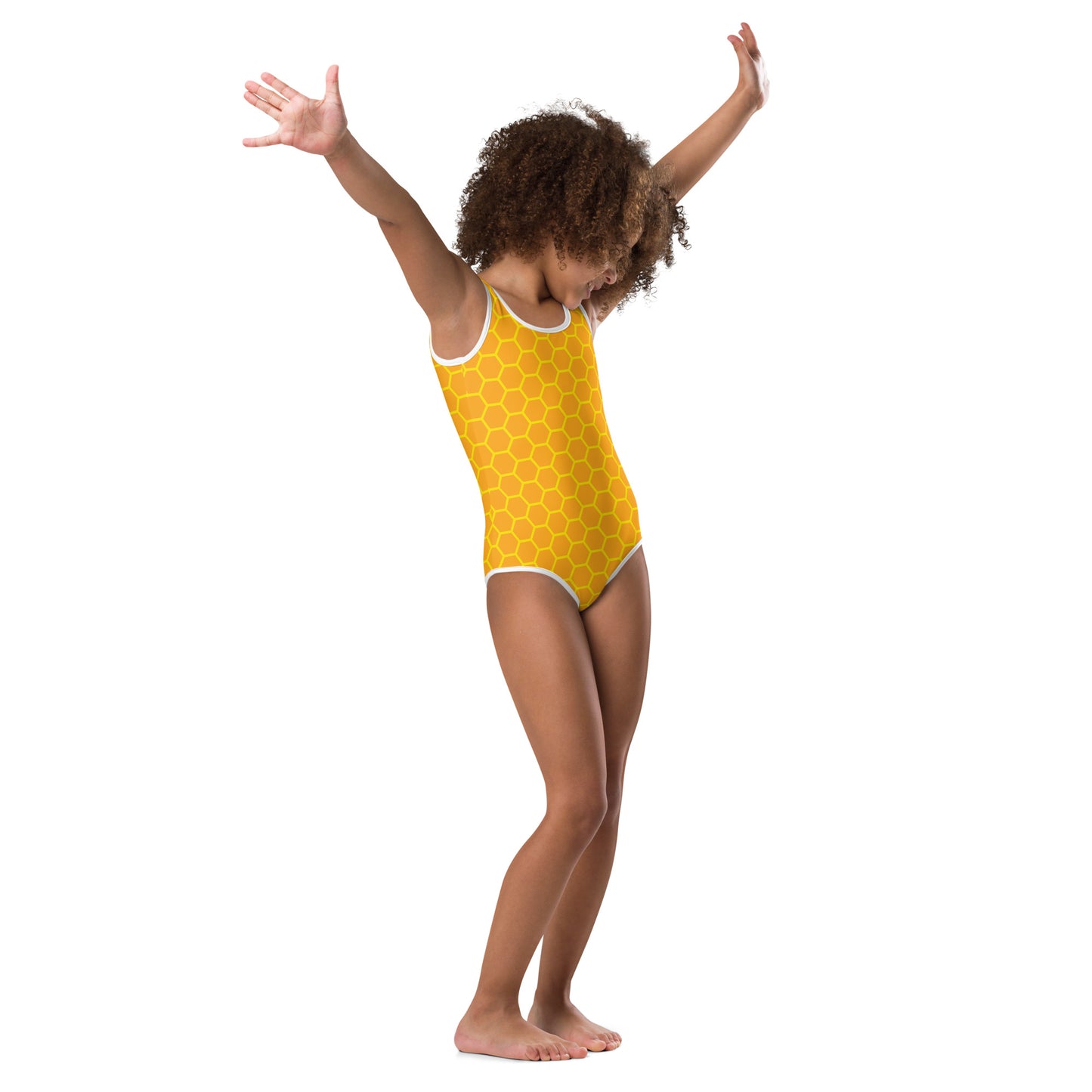 Girls Honeycomb Swimsuit