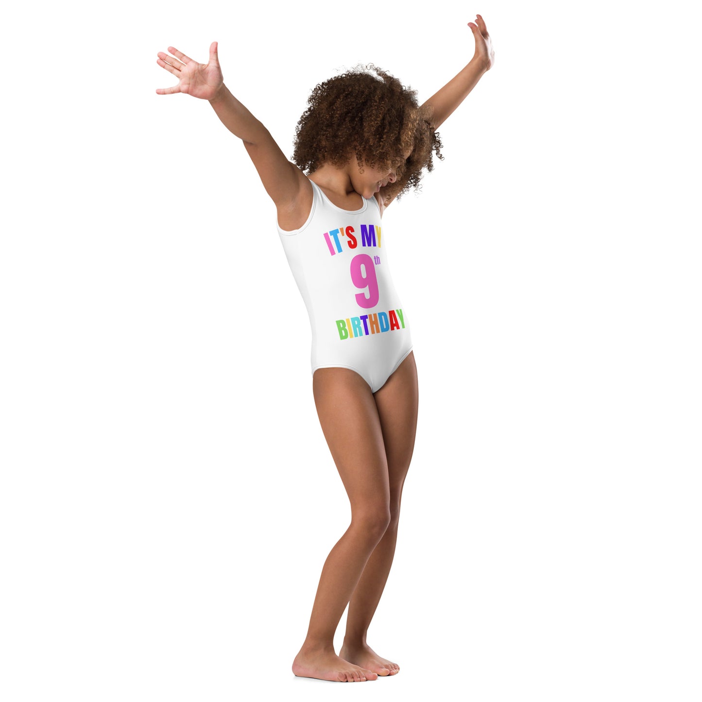 Personalized Girls It's My Birthday Leotard With Custom Age & Name On Back