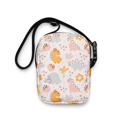 Girls Floral Dinosaur Crossbody Purse