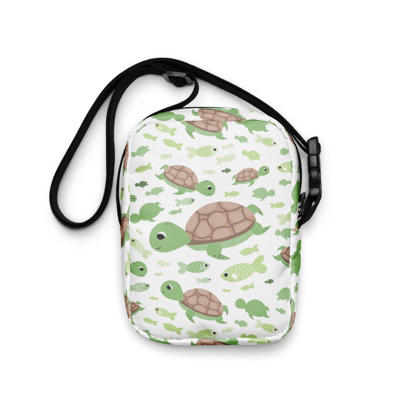 Girls Green Sea Turtle Crossbody Purse