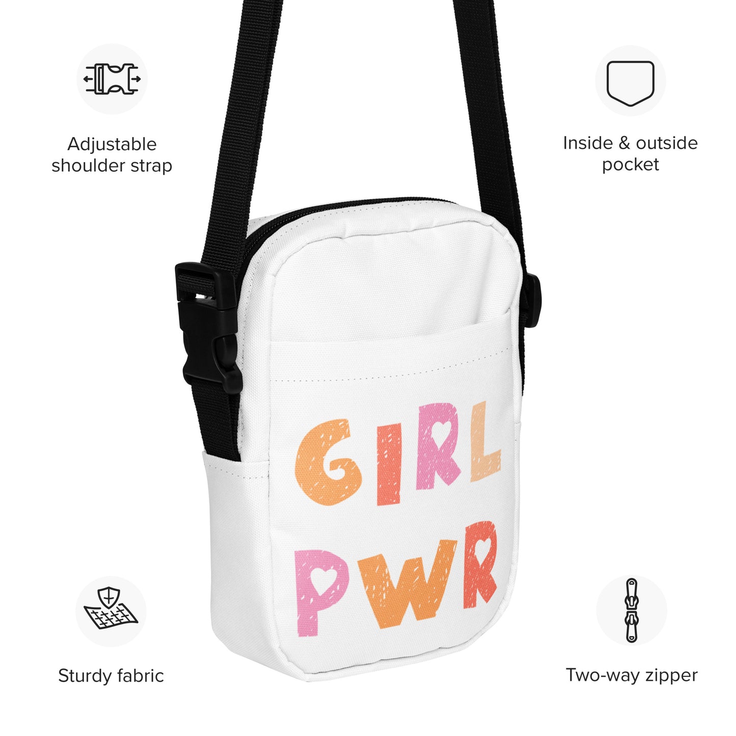 Girl Power Kids Crossbody Purse