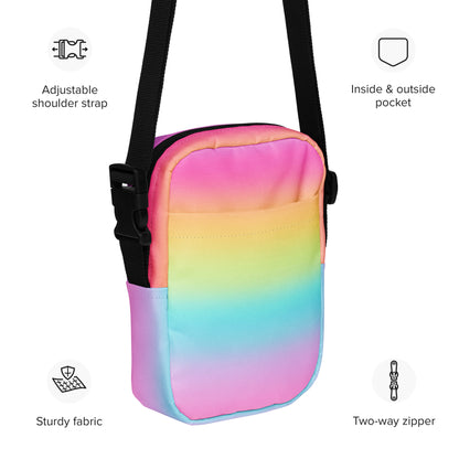 Girls Bright Rainbow Crossbody Purse