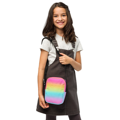 Girls Bright Rainbow Crossbody Purse