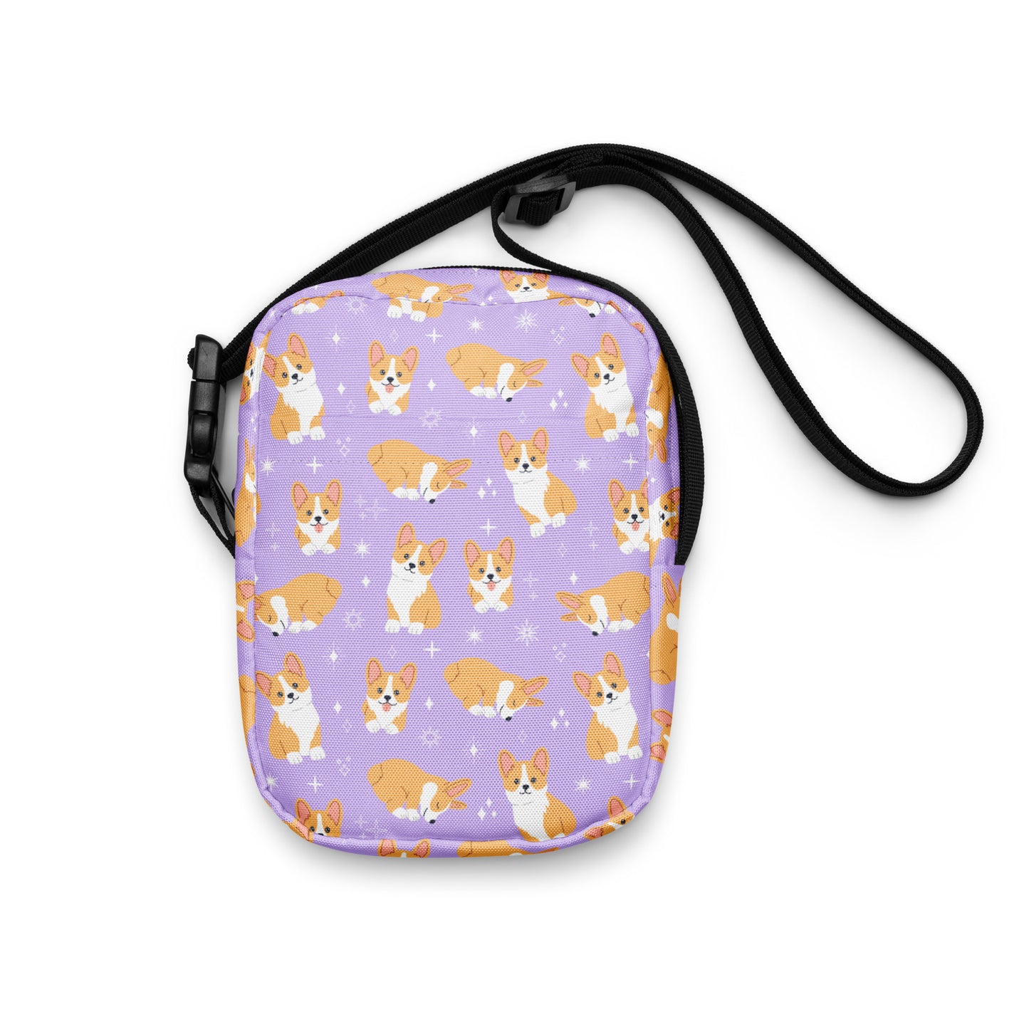 Girls Purple Corgi Crossbody Purse