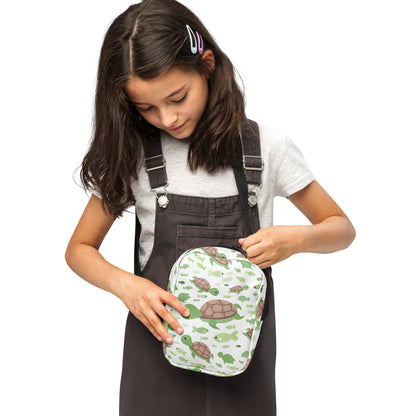 Girls Green Sea Turtle Crossbody Purse