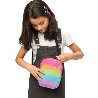 Girls Bright Rainbow Crossbody Purse