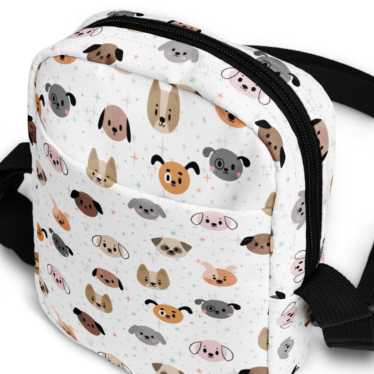 Girls Dog Face Crossbody Purse