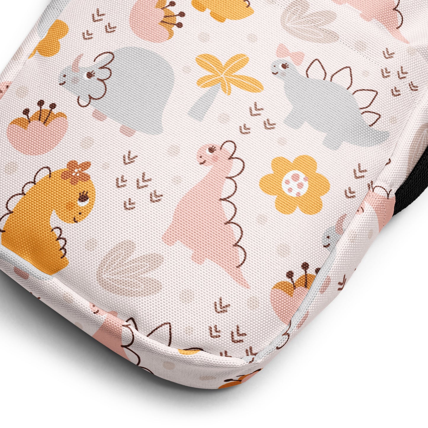 Girls Floral Dinosaur Crossbody Purse