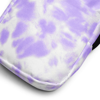 Girls Faux Purple Tie Dye Crossbody Purse