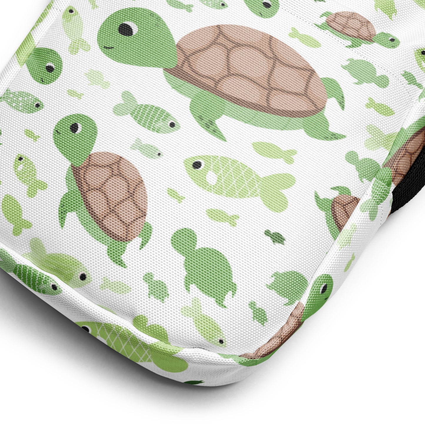 Girls Green Sea Turtle Crossbody Purse