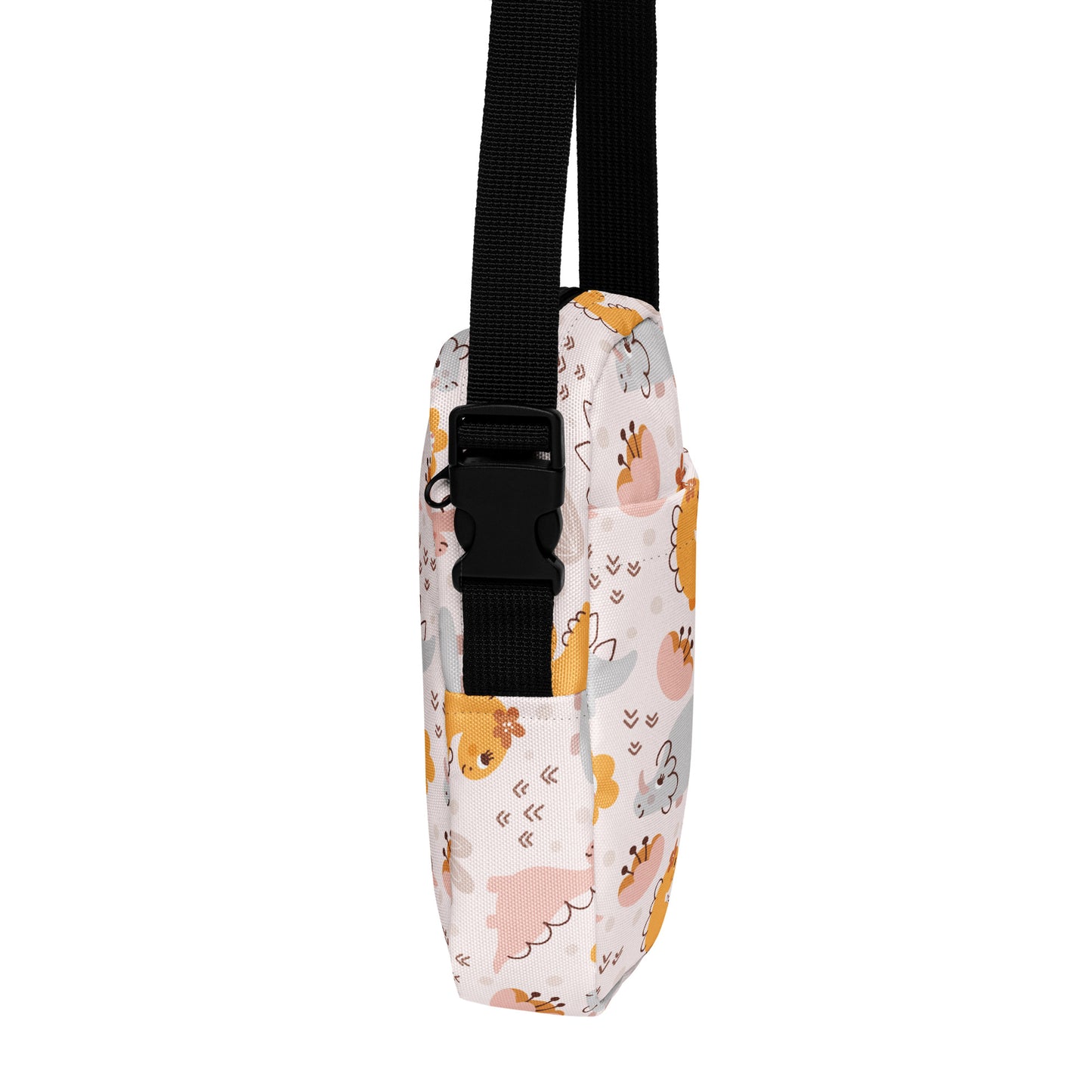 Girls Floral Dinosaur Crossbody Purse