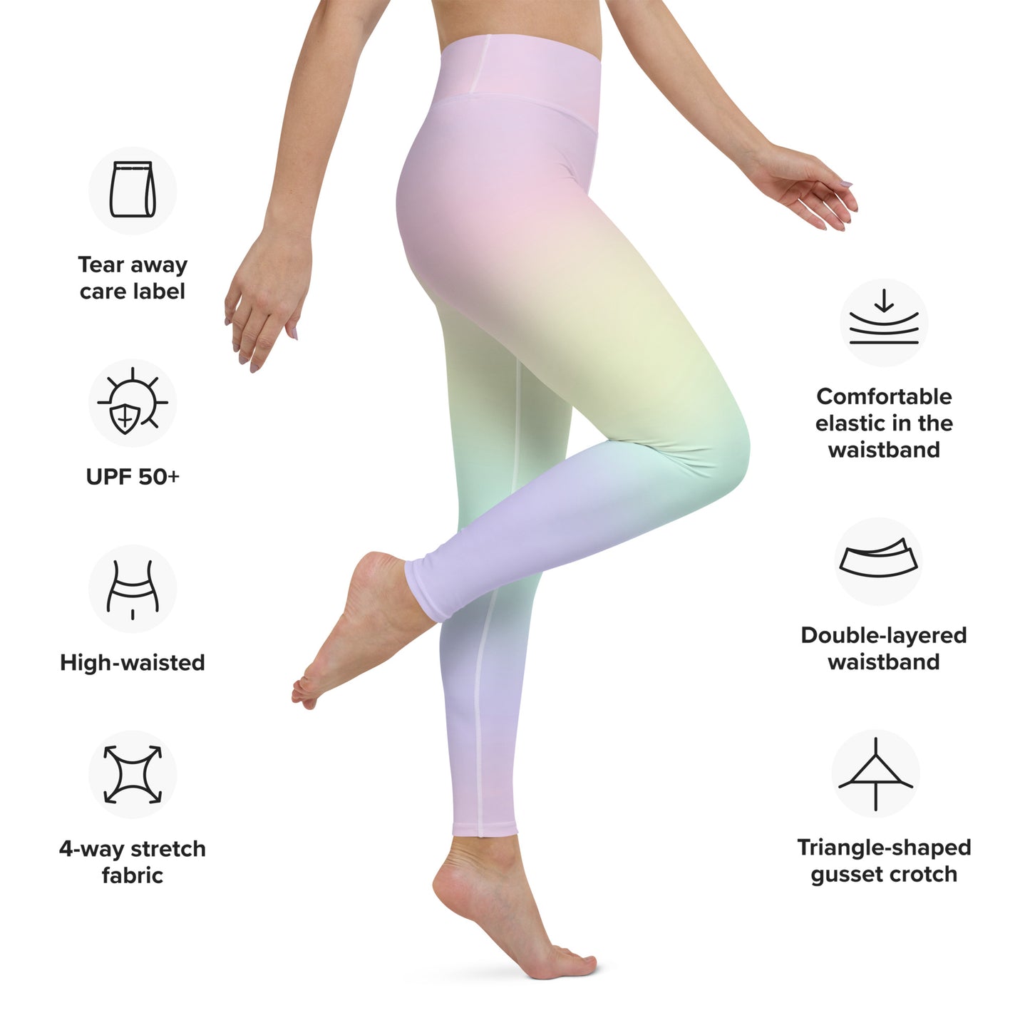 Women's Rainbow Pastel Leggings