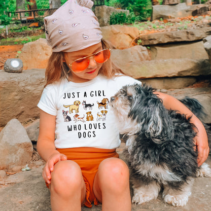 Girls 'Just A Girl Who Loves Dogs' T-Shirt