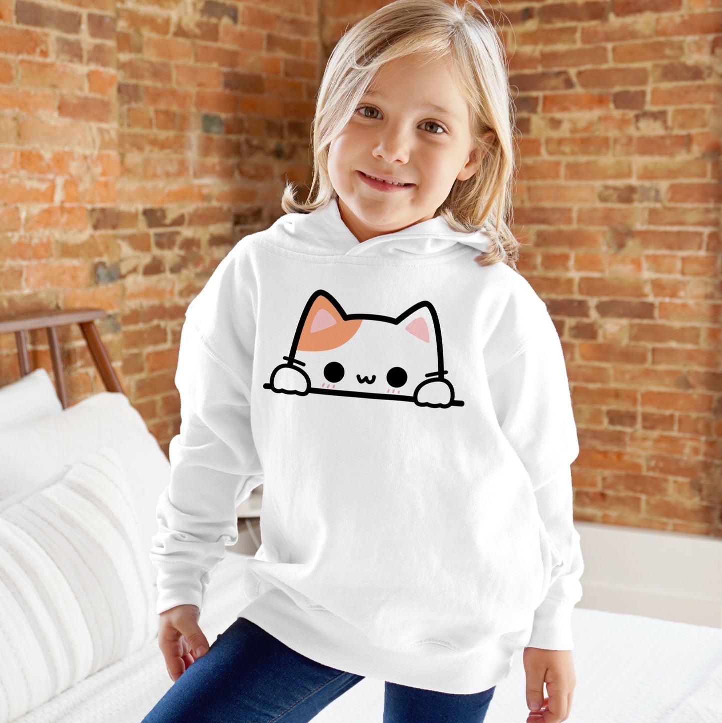 Kids Peeking Cat Hoodie – Cozy, Fun, and Perfect for Everyday Adventures