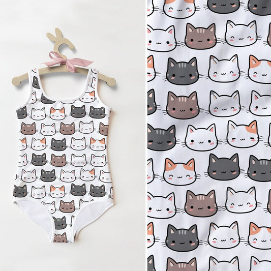 Girls Cat Swimsuit