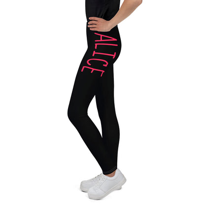 Girls Custom Name Leggings