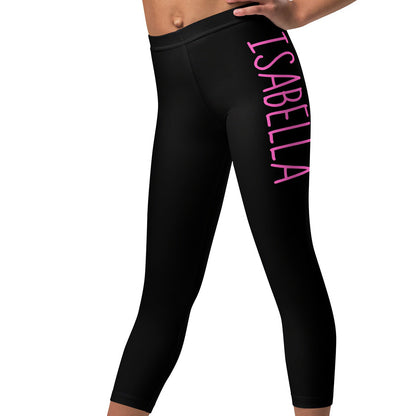 Girls Custom Name Leggings