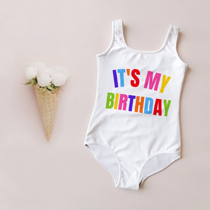 Girls It's My Birthday Swimsuit