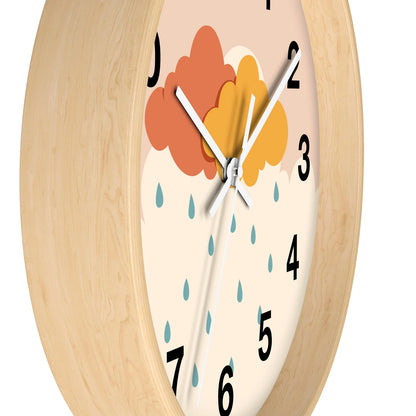 Raining Clouds Wall Clock