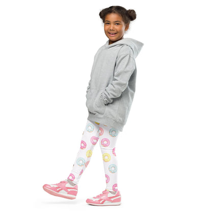 Girls Colorful Donuts Leggings