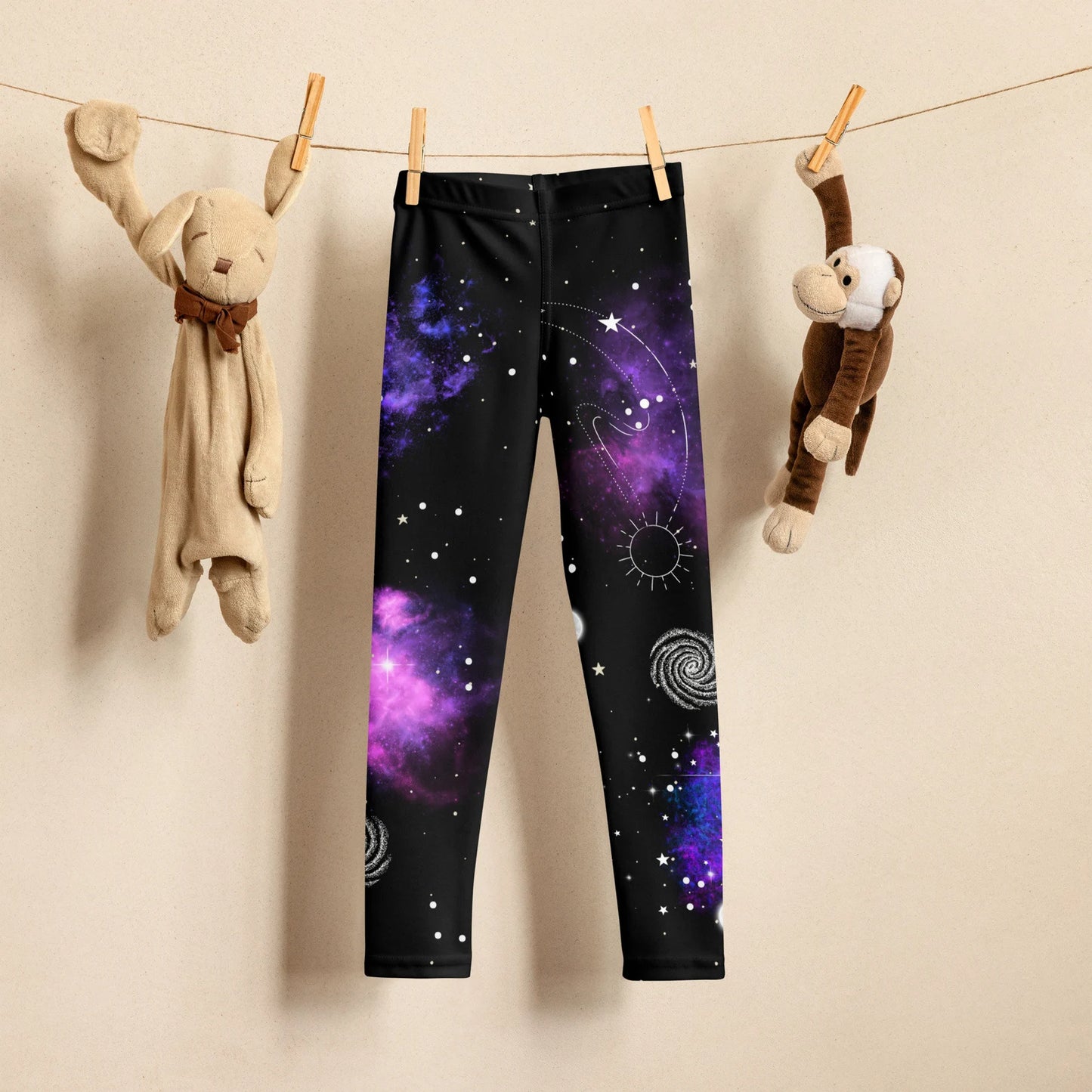 Kids Nebula Galaxy Leggings