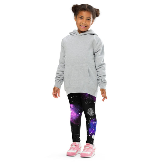 Kids Nebula Galaxy Leggings